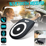Car Sun Visor Wireless Bluetooth Car Speakerphone Hands-free Car Kit Bluetooth Music Receiver Adapter Support Four Languages [&lt;lun&gt;]