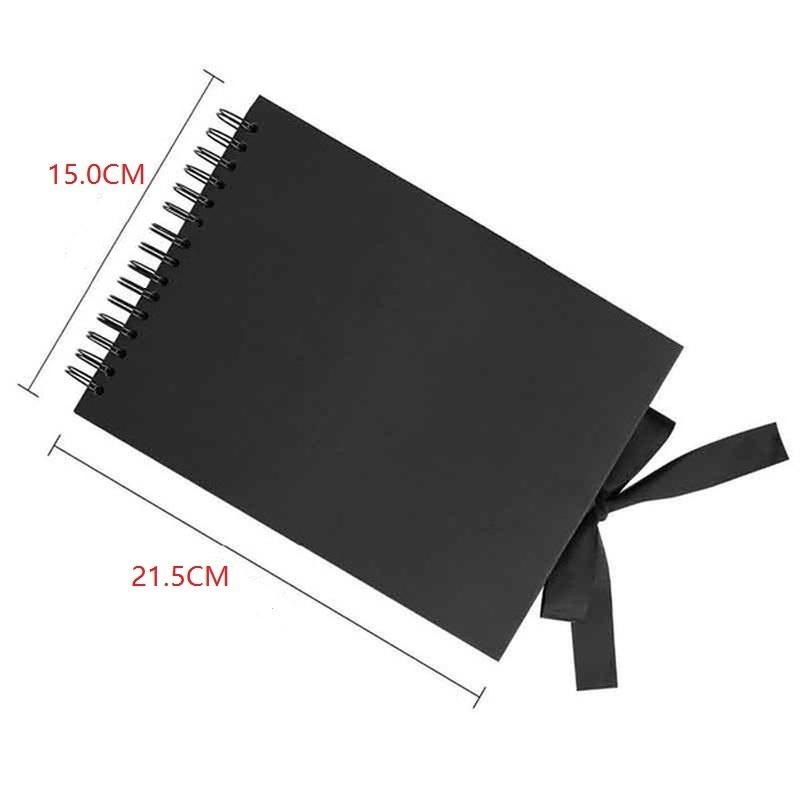 2021 New Photo Album Scrapbook for Photoalbum Craft Paper DIY Scrapbooking Wedding Photo Album Brown &amp; Black [<lun>]