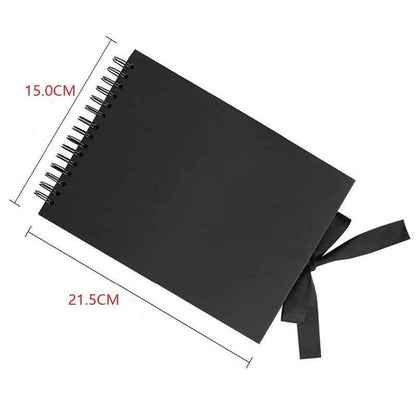2021 New Photo Album Scrapbook for Photoalbum Craft Paper DIY Scrapbooking Wedding Photo Album Brown &amp; Black [<lun>]