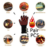 Barbecue Kitchen Gloves BBQ Oven Mitts Baking Glove Extreme Heat Resistant Multi-Purpose Grilling Cooking Gloves