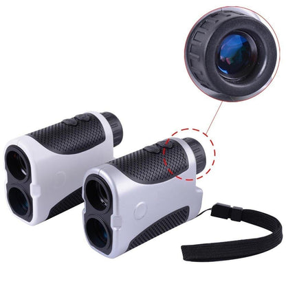 Clear LED Golf Digital Laser Range Finder Eyepiece Focus Hunting Slope Compensation Angle Scan Binoculars Pinseeking Club 400M [<lun>]