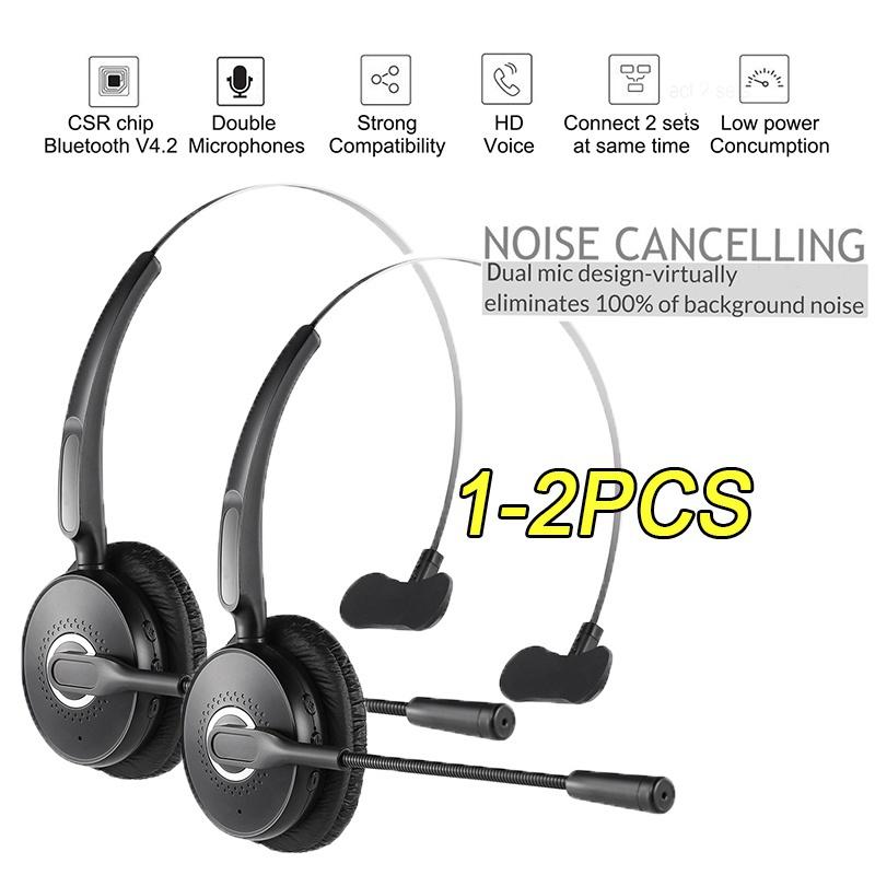 2021 Trucker Bluetooth Headset V5.0/noise cancellation hands free Bluetooth earbud, truck drivers,office,and Skype,call center of the wireless Bluetooth headphones for android, apple