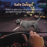 Dog Training Collar with Remote 800ft [Reflective Strap] Waterproof Rechargeable Beep/Vibration/Electric Shock Modes for Small Medium Large Dogs(1-2dogs)