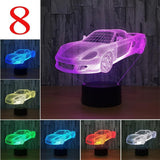 3D Lamp LED Table Switch Touch Remote Night Light Man Boys Birthday Decor Gifts