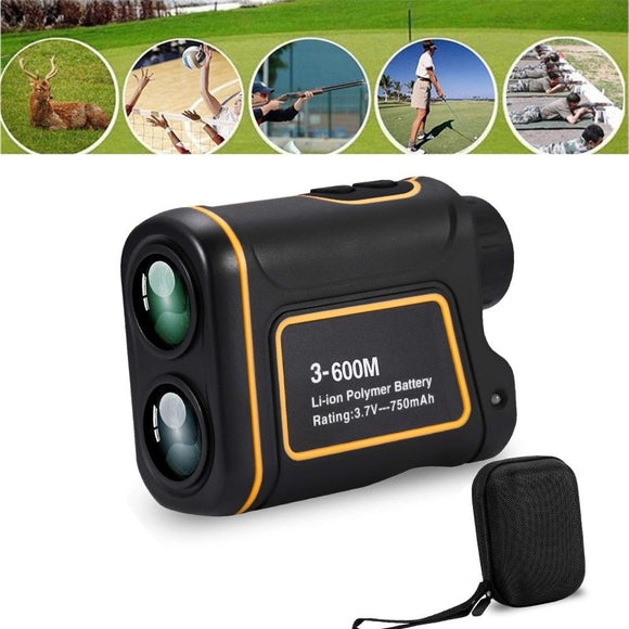 Golf Laser Rangefinder with Slope Measurement,Hunting Laser Range Finder, Telescope Distance Measuring ,Handheld Monocular Meter Rangefinder(656Yards)