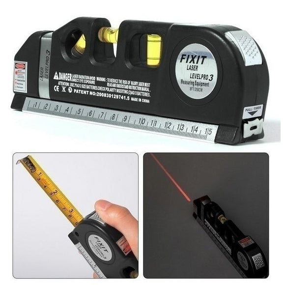 Multifunctional Laser Level and Spirit Level Metric Rulers Laser Straight Line