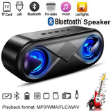 HiFi Bluetooth 4.1 LED Speaker Strong Bass Support SD Card Outdoor Portable Subwoofer Music Player