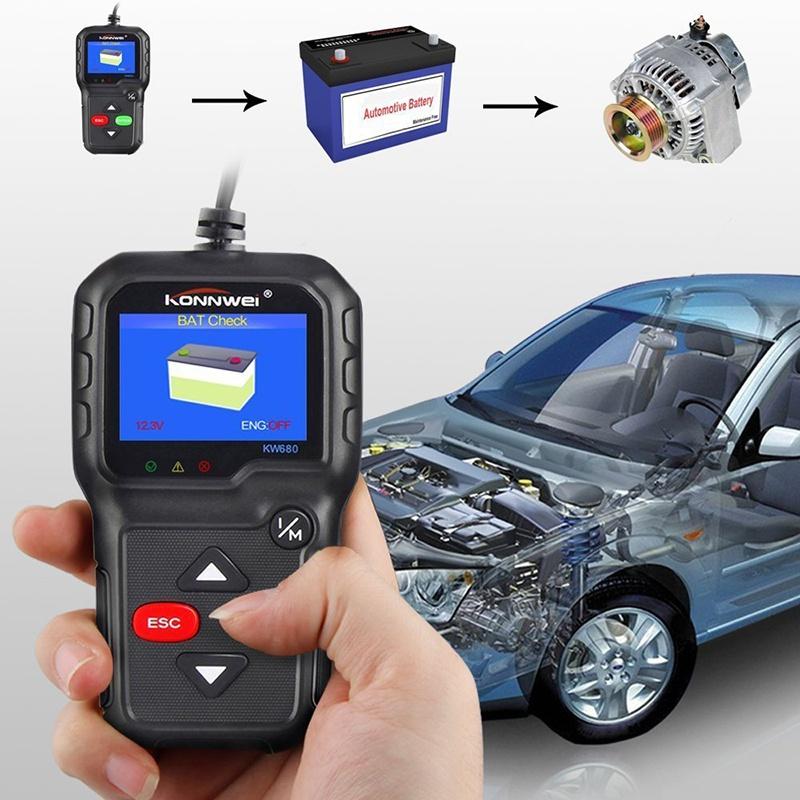EOBD Functions Car Scan Tool Vehicle Engine Fault Scanners With Extra BAT Check, O2 Sensor, On-board Monitoring Test [<lun>]
