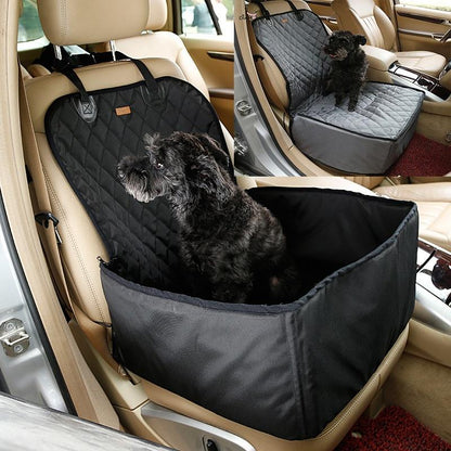 Portable Folding Dog Travel Booster Bag Cat Puppy Pet Car Seat Carrier Safety Belt Cover