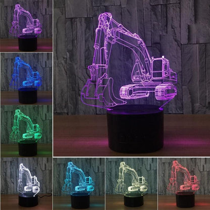 2020  Exquisite Colorful 3D Light Touch LED Lights Fade Visual Illusion Lamps Table Lamps