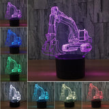 2020  Exquisite Colorful 3D Light Touch LED Lights Fade Visual Illusion Lamps Table Lamps