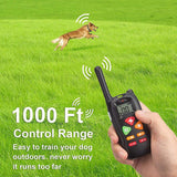 2021 Dog Training Collar, 2 Dog Shock Collar Remote Waterproof Rechargeable Dog Collar 3 Training Modes Harmless Shock Vibration Beep Medium Large Dogs, 800 FT Range [Reflective Strap] [&lt;lun&gt;]
