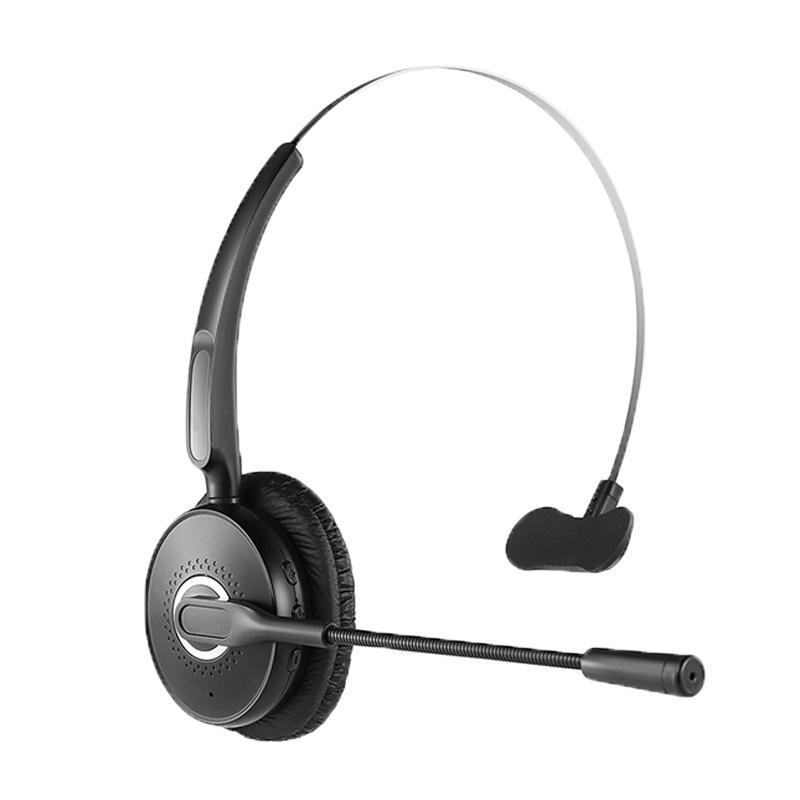Trucker Bluetooth Headset V5.0/noise cancellation hands free Bluetooth earbud, truck drivers,office,and Skype,call center of the wireless Bluetooth headphones for android, apple [<lun>]