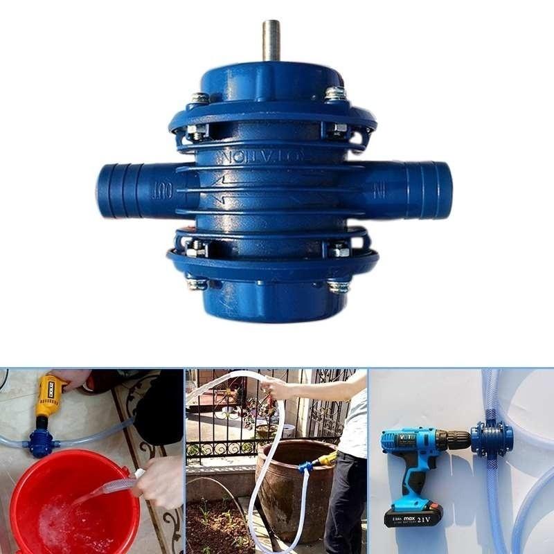 New Pumps for Garden Courtyard Electric Drill Accessories Portable Household Small Pump Self-priming Hand Drill Water [<lun>]