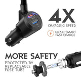 Fashion Bluetooth FM Transmitter for Car, Wireless Hands-free Radio Adapter Car Charger Kit with 1.4 Inch Display, Music Player [&lt;lun&gt;]