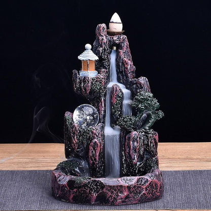Exquisite Retro Resin Crafts Ornaments Ash Catcher Dragon Backflow Incense Burner Holder Home Furnishing Nordic Christmas As Gift Aromatherapy