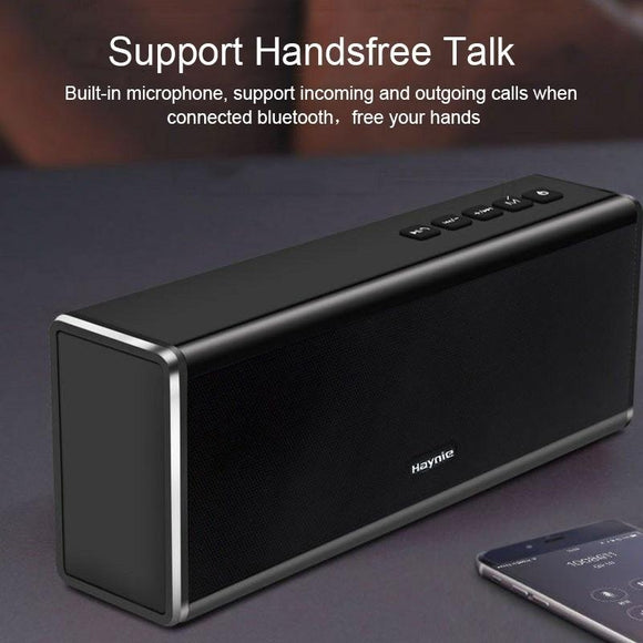 Metal Bluetooth Speaker,Wireless Dual Stereo Super Bass Speaker Portable Handfree Subwoofer Support Handfree TF AUX