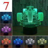 3D Lamp LED Table Switch Touch Remote Night Light Man Boys Birthday Decor Gifts