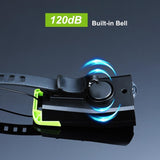 Bicycle Front Light Smart 4-level Induction Indicator 4000mAh USB Rechargeable with Horn 800 Lumen LED Bike Headlight Cycle FlashLight Lamp