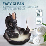 Dragon Incense Waterfall Handmade Backflow Incense Ceremic Incense Holder Aromatherapy Ornament Home Decor + 20 Backflow incense cones [&lt;lun&gt;]