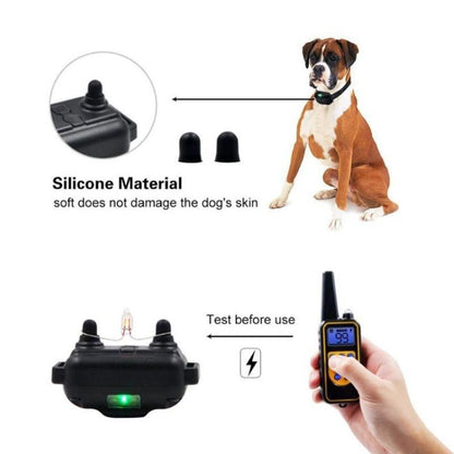 Remote Dog Training Collar Rechargeable and Rainproof 800M LCD Electric Pet Dog Shock Collar with Beep Vibration and Shock Electronic Collar belt for 1-3 Dogs Trainer (1-3 PCS Receiver)