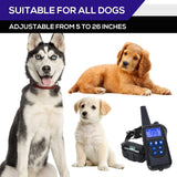 Waterproof Electric 800m Remote Pet Trainer Shock Training Collar for 1 or 2 Dog