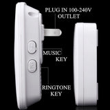 2021 New Waterproof Intelligent Wireless Doorbell 300M Remote Smart Door Bell Chime (include EU UK US Plug)
