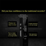Smart Noise Reduction 8GB/16GB/32GB Mini Pendant Sound Control MP3 Player Voice Recorder Forensics Pen (Black)