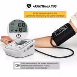Home Health Care Digital Lcd Upper Arm Blood Pressure Monitor Heart Beat Meter Machine Tonometer for Measuring Blood Pressure Automatic Sphygmomanometer