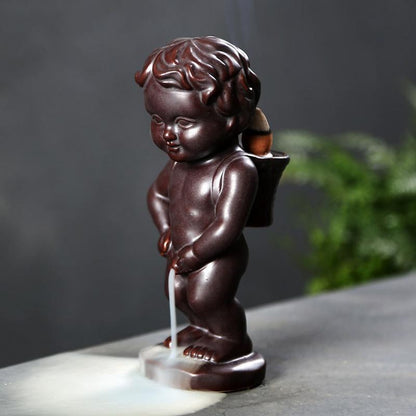Exquisite Retro Handmade Ceramic Backflow Incense Burner Home Decor Incense Holder Buddhist Crafts +20 Incense Cones