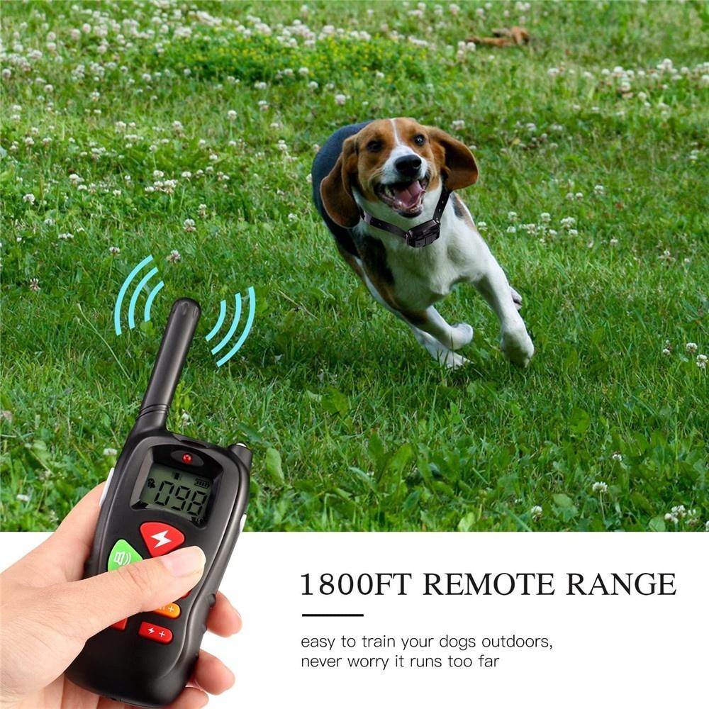 Dog Training Collar with Remote, Waterproof Rechargeable Shock Collar with Beep/Vibration/Shock Fits Small, Medium and Large Dogs