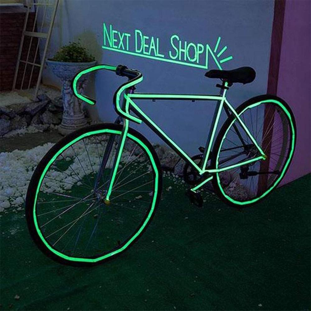 Reflective Glow Tape Self-adhesive Sticker Removable Luminous Tape Fluorescent Glowing Dark Striking Warning Tape