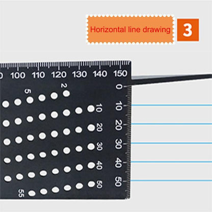 New 45 90 Degree  Accurate Measuring Square Angle Ruler Woodworking Portable Accessories Aluminum Alloy  Multifunctional Marking Gauge EHC [<lun>]