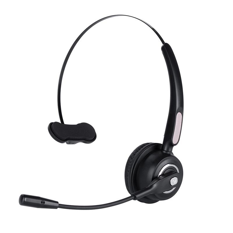 Truck Driver Headset/Bluetooth Phone Headset with Microphone,12hrs Talk Time Office Bluetooth Headset with Noise Canceling ,Bluetooth Headphones for Cell Phone,Computer,Car,Call Center,Support Music