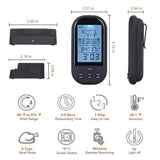 Dual Probe Digital Cooking Meat Thermometer Large LCD Backlight Food Grill Thermometer with Timer Mode for Smoker Kitchen Oven BBQ Thermometer