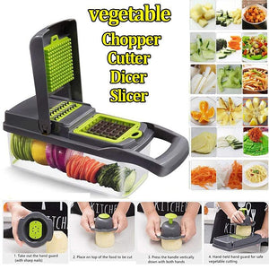 New Multifunctional Vegetable Potato Slicer Set Chopper Grater Carrot Cutter Shredder Onion Peeler Kitchen Tool [&lt;lun&gt;]