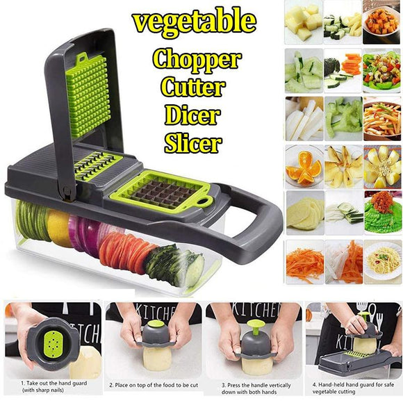 New Multifunctional Vegetable Potato Slicer Set Chopper Grater Carrot Cutter Shredder Onion Peeler Kitchen Tool [<lun>]