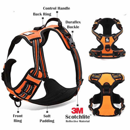 Truelove No-Pull Dog Harness Front Range Comfortable Reflective  Soft Mesh Dog Harness Reflective highend Soft Mesh Service Pet Dog Harness for Walking Hiking and Training