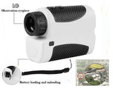 Clear LED Golf Digital Laser Range Finder Eyepiece Focus Hunting Slope Compensation Angle Scan Binoculars Pinseeking Club 400M [&lt;lun&gt;]