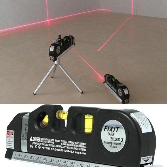 Multipurpose Laser Level Laser Line Measure Tape Ruler Adjusted Standard and Metric Rulers