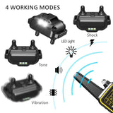 1000M IP6X 4 Modes Waterproof Pet Dog Training Collar Eectric Remote Control Shock Collar with LCD Display for 1~3 Dogs