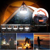 (4-Pack) Camping Lights, LED Tent Light with Power Bank 5200mAh, USB Camping Lantern Rechargeable Ultra Bright LED Emergency Camping Light for Tents