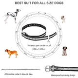 Dog Training Collar with Remote 800ft [Reflective Strap] Waterproof Rechargeable Beep/Vibration/Electric Shock Modes for Small Medium Large Dogs(1-2dogs)