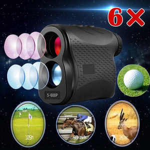 Laser Range Finder IP54 Waterproof Height Speed Meter 600M Anti-fog For Hunting And Golf