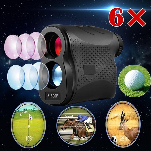 Laser Range Finder IP54 Waterproof Height Speed Meter 600M Anti-fog For Hunting And Golf