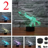 3D Lamp LED Table Switch Touch Remote Night Light Man Boys Birthday Decor Gifts