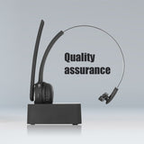 Pro Trucker Bluetooth Headset/Office Wireless Headset, Bluetooth Earpiece Noise Cancelling Headphones with Microphone,Charging Dock,Mute Function for Car Call Center iPhone Android Cell Phones