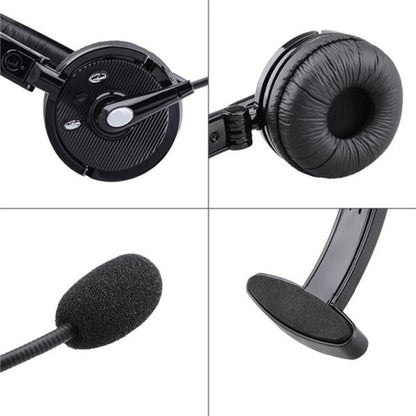 Bluetooth Headphones for Cell Phone, Skype, Truck Driver, Call Center Stylish Wireless Bluetooth V2.1 Bluetooth Headphones with Microphone Headset Boom Mic Bluetooth Noise-canceling Headphone for Trucker Drivers