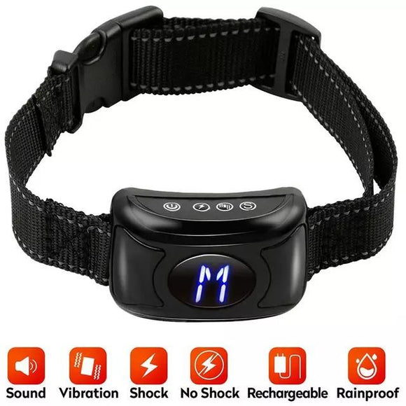 Bark Collar, [2020 Upgrade Version] Barking Control Training Collar with Beep Vibration and No Harm Shock(7 Adjustable Sensitivity Control) For Small Medium Large Dog