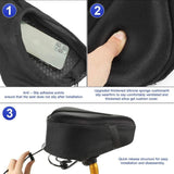 Exercise Bike Seat Cover - Large Wide Foam &amp; Gel Padded Bicycle Saddle Cushion for Women Men Everyone, Bicycle Seat Cover for Exercise Bike Spin Bike Cruiser Bike Indoor Cycling